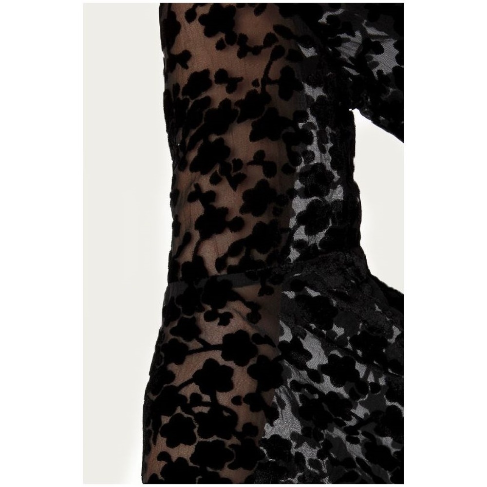 GYPSY JUNKIES Blossom Velvet Black Tunic Top [D8] - Picture 5 of 8